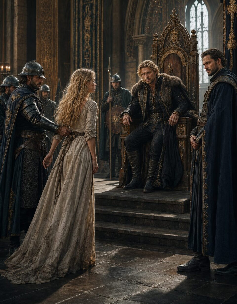Lili brought before King Mark after being accused of stealing horses