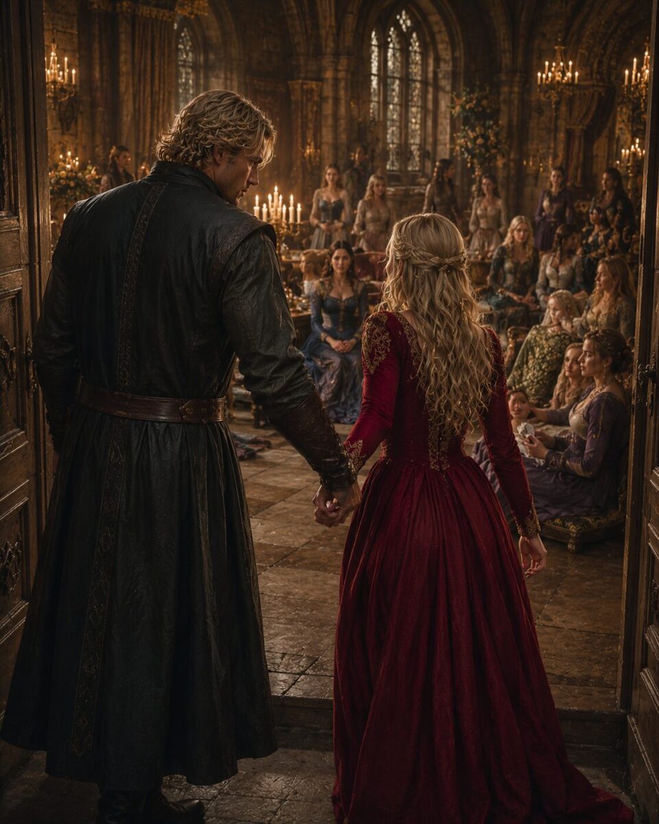 Lili facing an angry King Mark during a tense confrontation