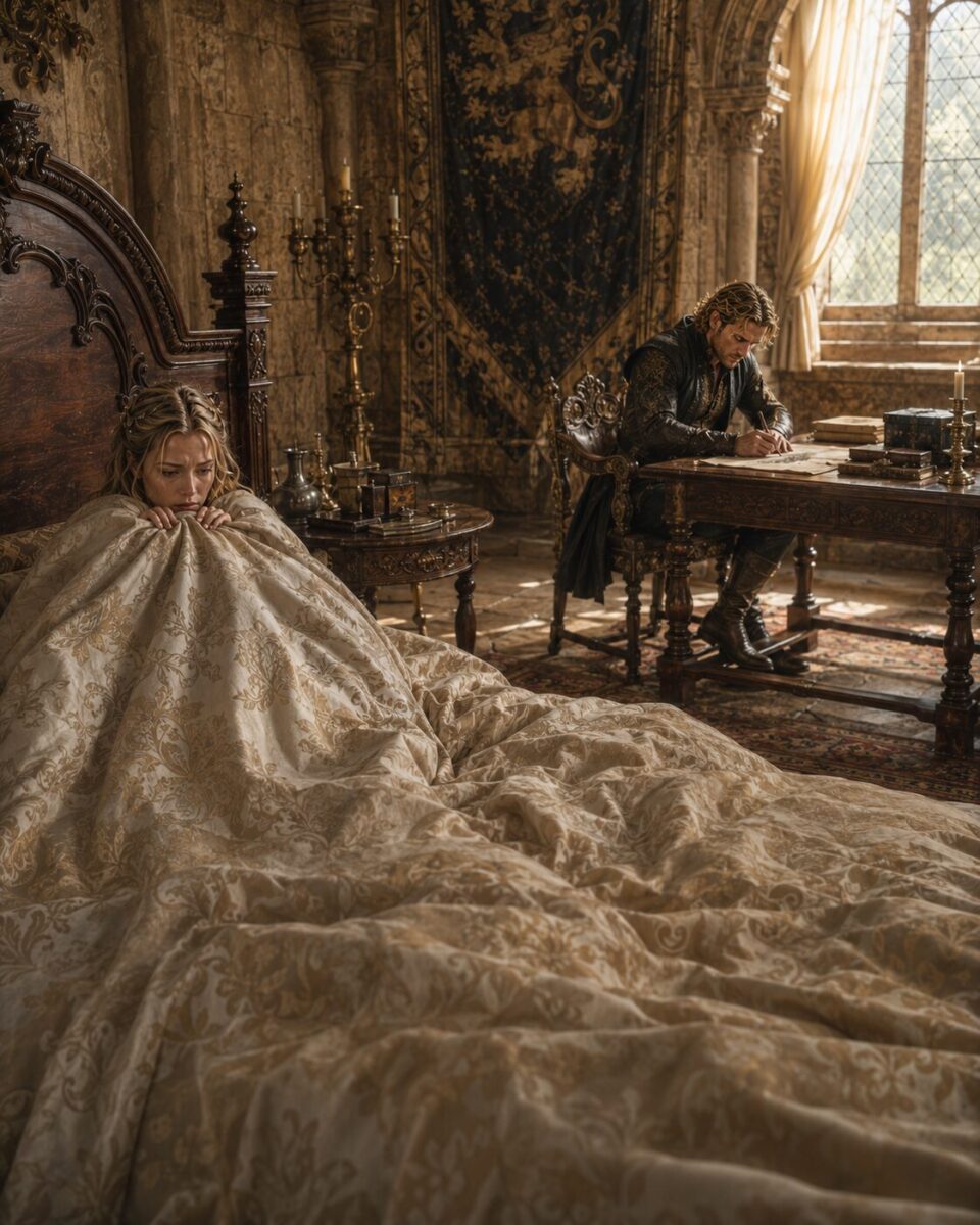 King Mark and Lili having a serious conversation in a private chamber