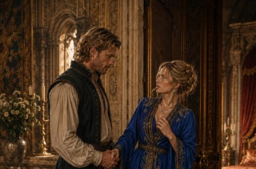 King Mark beside Lili after spending the night in a chair near her bed