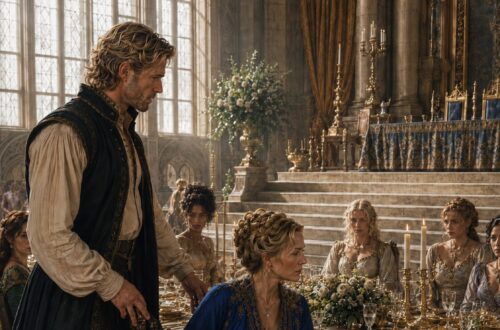Lili and King Mark among the ladies of the royal court