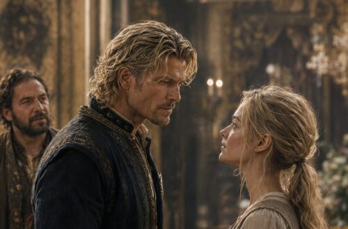 Lili and King Mark during a passionate romantic reunion