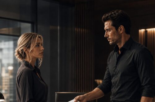 Lucas and Lucia talk privately in his office as the tension between them rises again.