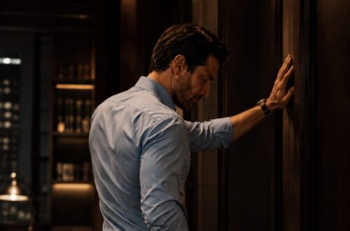 Lucas watches Lucia in the office as attraction and frustration continue to build between them.