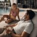Lucas and Lucia reunite beside the pool at her home during the final chapter of their story.